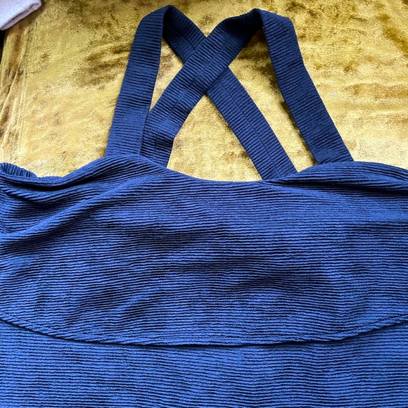 Madewell SZ M Black Flutter Cross Back Top! - Picture 4 of 8